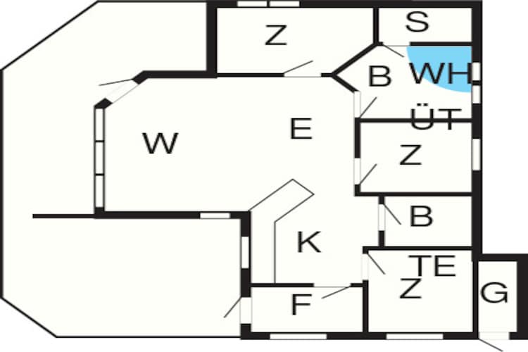 7 person holiday home in Øster Assels-Floor plan