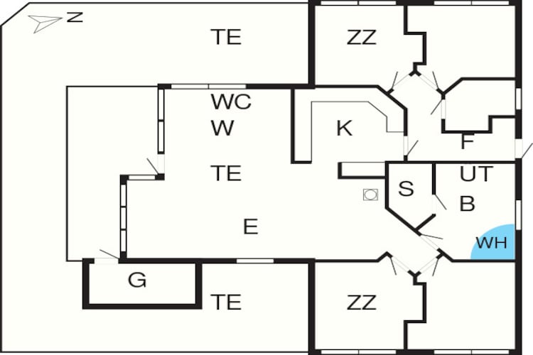 8 Personen Ferienhaus in Juelsminde-By Traum - Grundriss