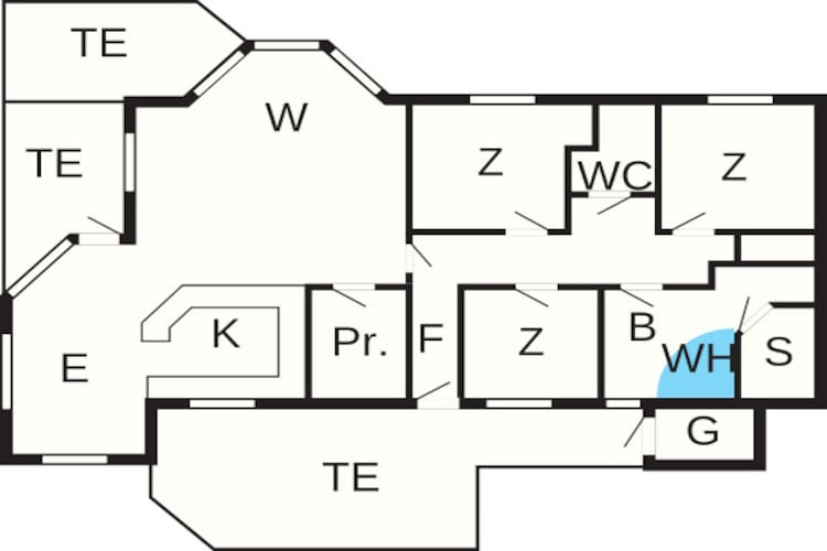 8 persoons vakantie huis in Løkken-By Traum-Plattegrond