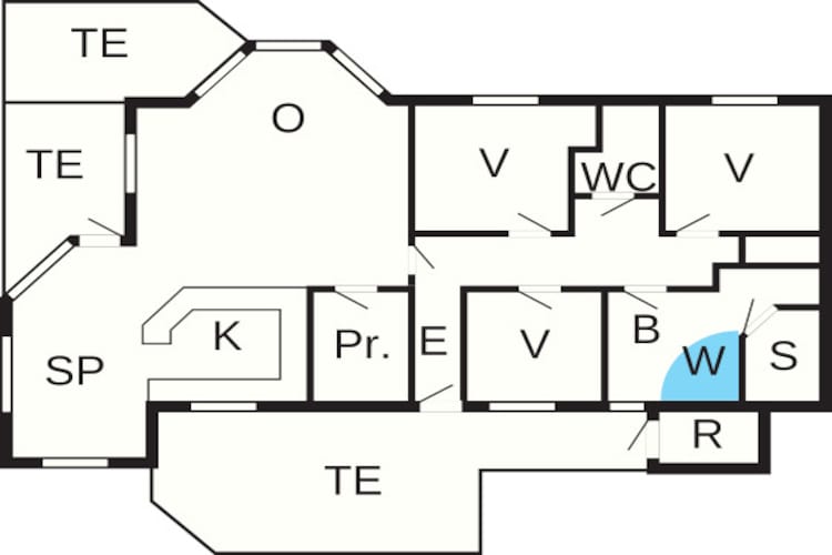 8 persoons vakantie huis in Løkken-By Traum - Plattegrond