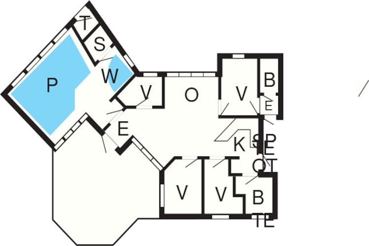 8 person holiday home in Gilleleje - Floor plan