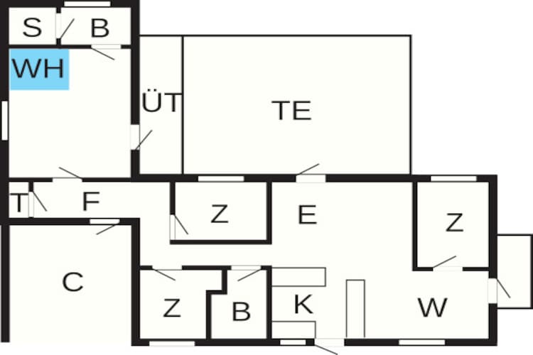 Luxe vakantieverblijf in Blavand - Plattegrond