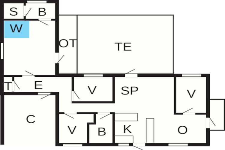 Luxe vakantieverblijf in Blavand - Plattegrond