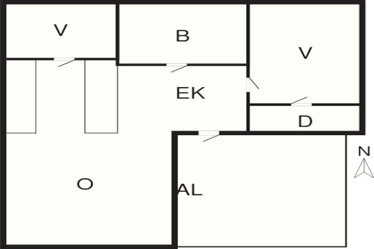 Maison de vacances pour 5 a MELLBYSTRAND-By Traum - Plan