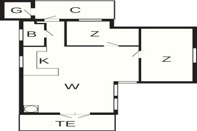 Maison de vacances pour 6 a Ebeltoft-By Traum - Plan