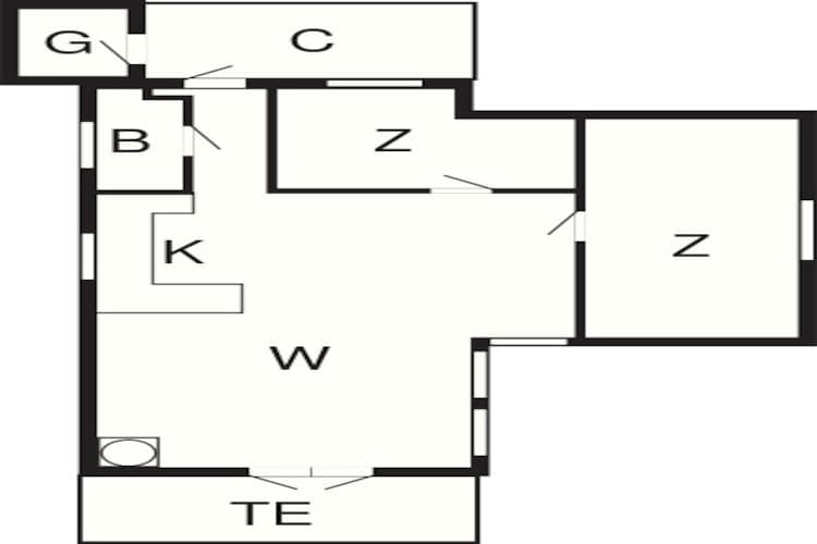 Maison de vacances pour 6 a Ebeltoft-By Traum - Plan