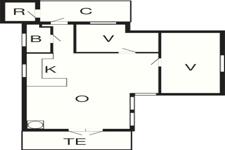 Maison de vacances pour 6 a Ebeltoft-By Traum - Plan