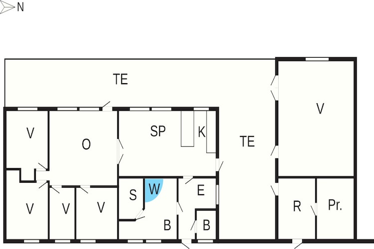 Vakantiehuis aan het meer in Sohojlandet - Plattegrond