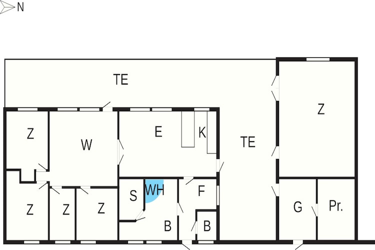 Vakantiehuis aan het meer in Sohojlandet - Plattegrond