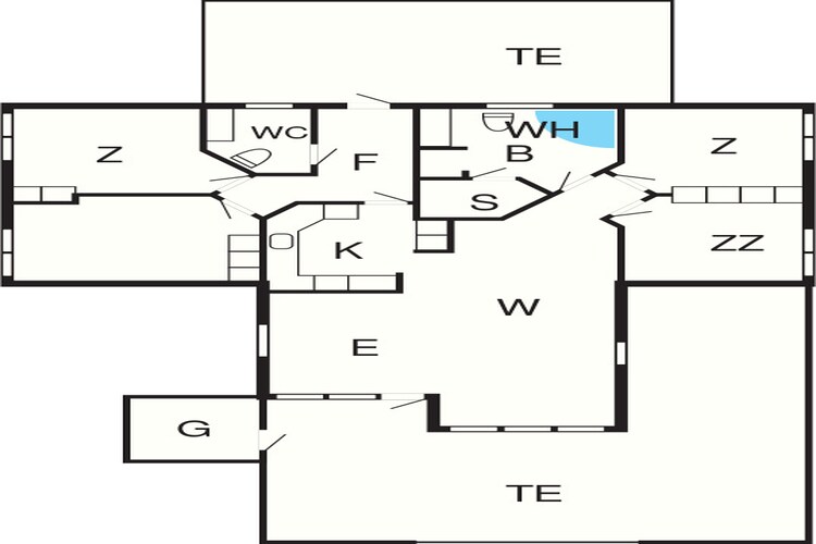 Modern Strandverblijf -- By Traum Ferienwohnungen-Plattegrond