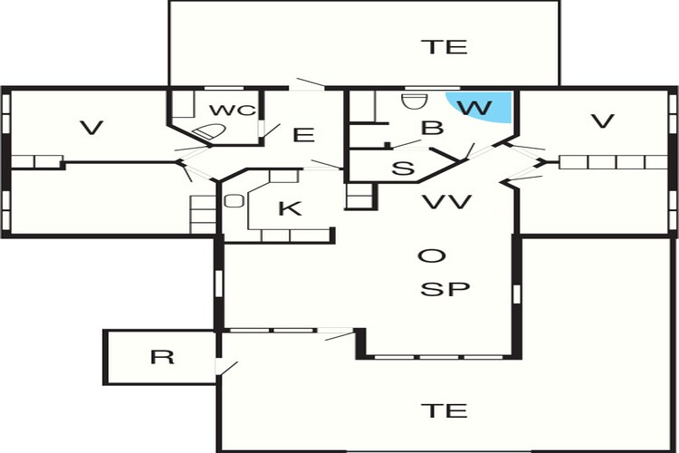 Modern Strandverblijf -- By Traum Ferienwohnungen-Plattegrond