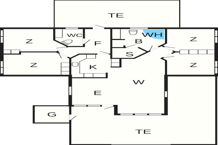 Modern Strandverblijf -- By Traum Ferienwohnungen-Plattegrond