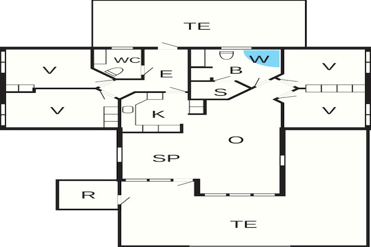 Modern Strandverblijf -- By Traum Ferienwohnungen-Plattegrond