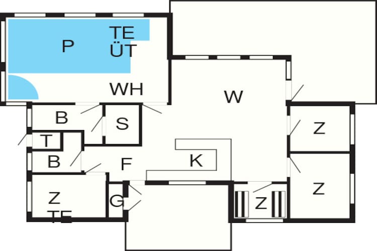 12 person holiday home in Saltum-Floor plan