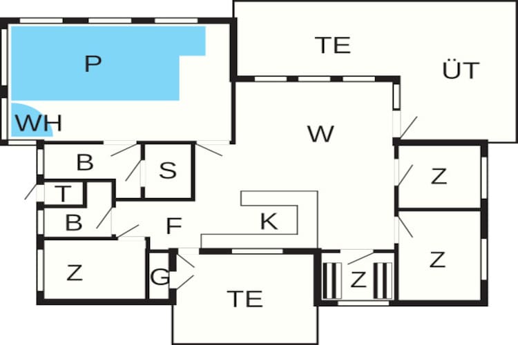 Luxe zwembadhuis -- By Traum Ferienwohnungen-Plattegrond