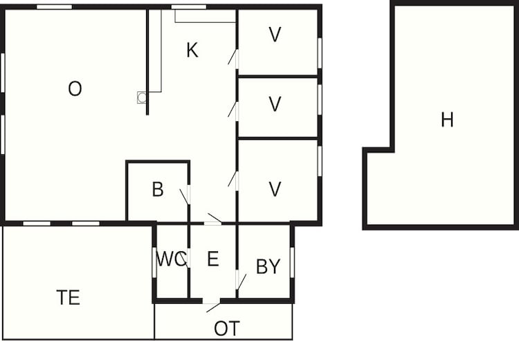 FJORDSTOVA-Plattegrond