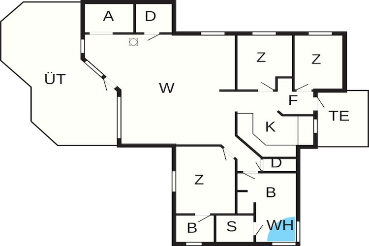 Strandgeluk in Kelstrup -- By Traum Ferienwohnungen-Plattegrond