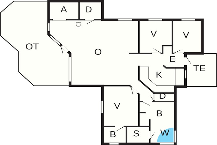 Heerlijk genieten van de zee in Kelstrup - Plattegrond