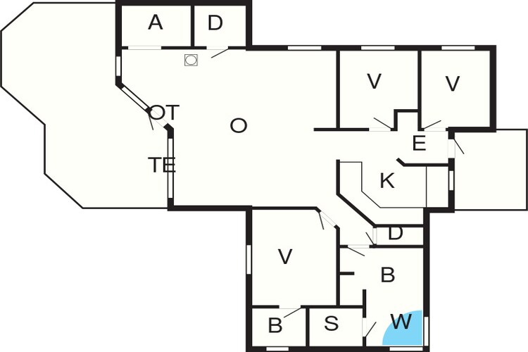 Heerlijk genieten van de zee in Kelstrup - Plattegrond