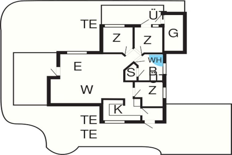 Maison de vacances pour 7 a Løgstør-By Traum - Plan