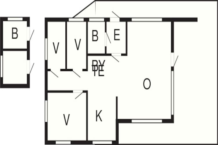 7 Personen Ferienhaus in Skjold-By Traum - Grundriss
