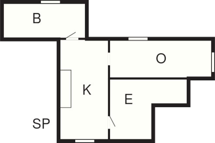 2 Personen Ferienhaus in Måndalen-By Traum-Grundriss
