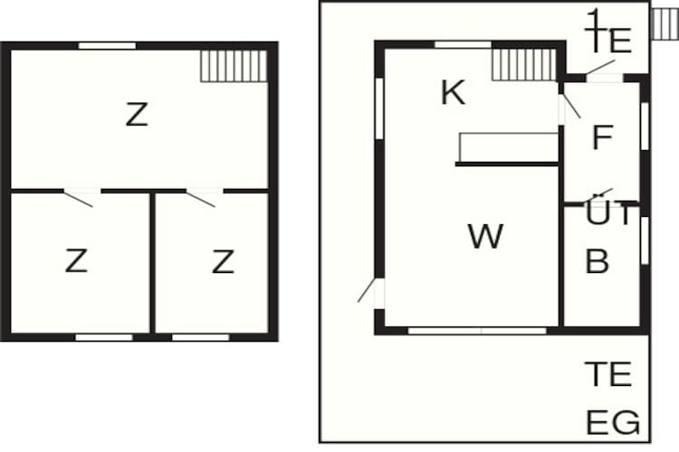 Maison de vacances pour 6 a Kviby-By Traum-Plan d'étage
