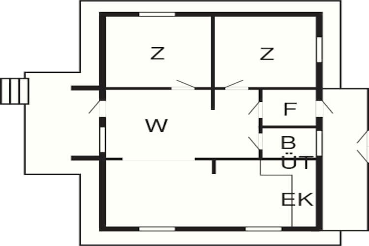 Maison de vacances pour 5 a Brekke-By Traum-Plan d'étage