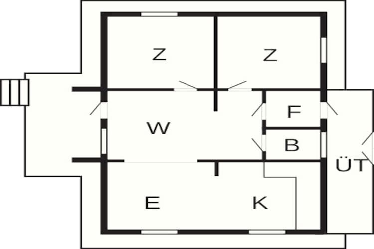 Maison de vacances pour 5 a Brekke-By Traum - Plan