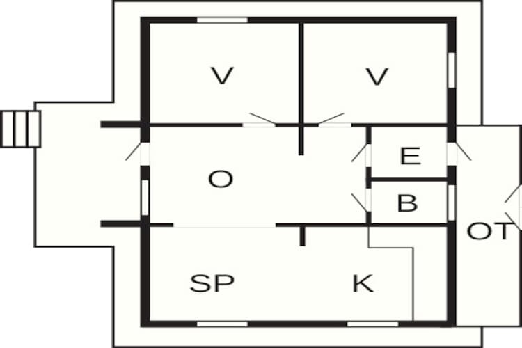 Maison de vacances pour 5 a Brekke-By Traum - Plan