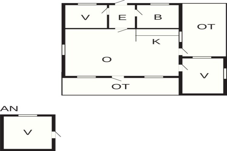 6 person holiday home in Stubbekøbing-By Traum - Floor plan