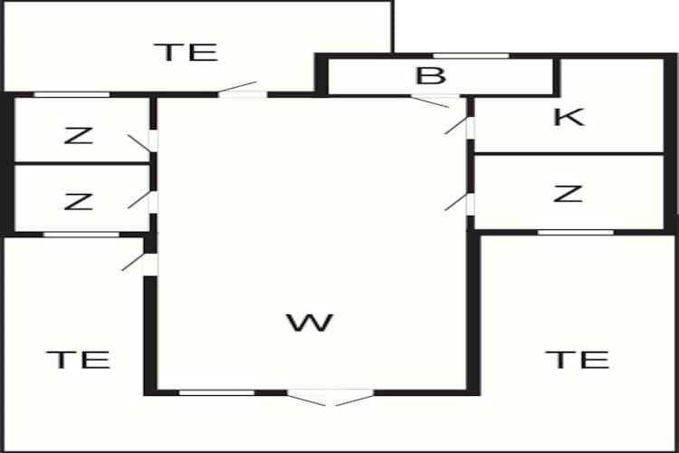 6 persoons vakantie huis in Karrebæksminde-Plattegrond