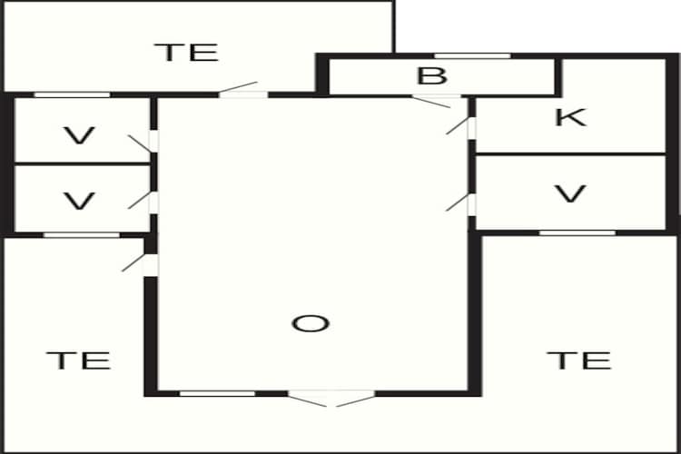 6 persoons vakantie huis in Karrebæksminde-Plattegrond