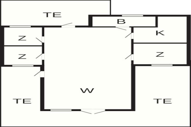 6 persoons vakantie huis in Karrebæksminde-Plattegrond
