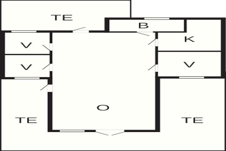 6 persoons vakantie huis in Karrebæksminde-Plattegrond
