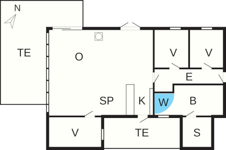6 persoons vakantie huis in Hemmet - Plattegrond