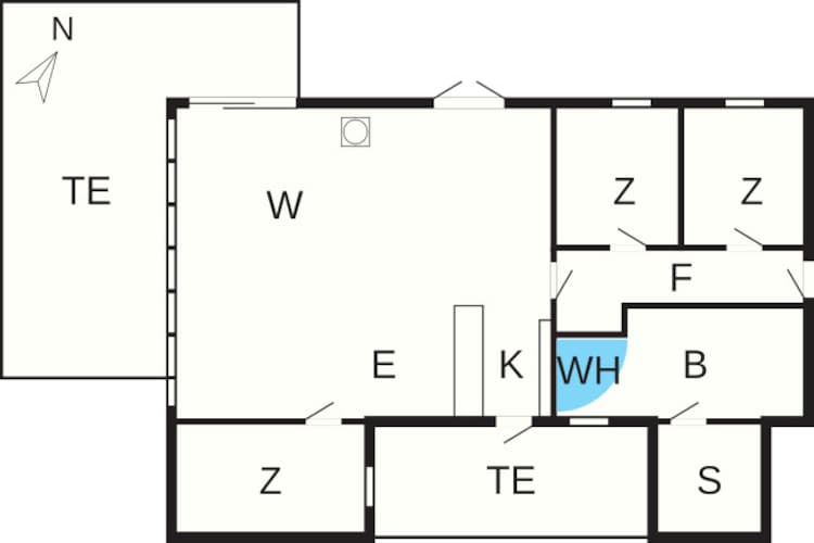 6 persoons vakantie huis in Hemmet - Plattegrond
