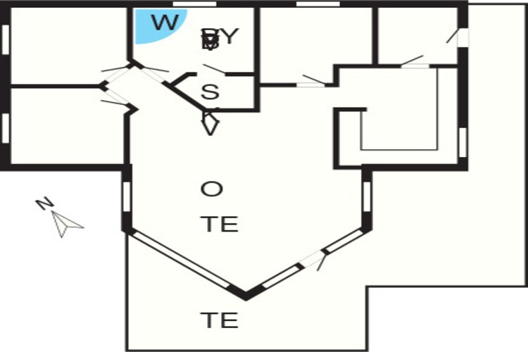 Modern Strandverblijf -- By Traum Ferienwohnungen-Plattegrond
