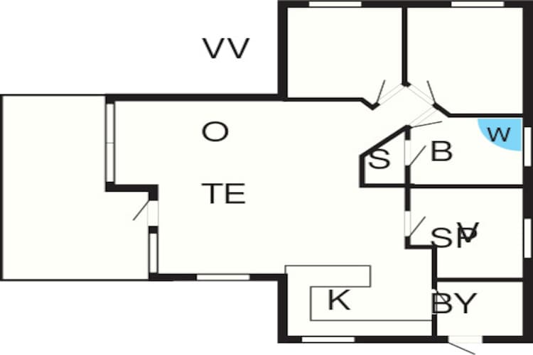 Maison de vacances pour 9 a Hemmet-Plan d'étage