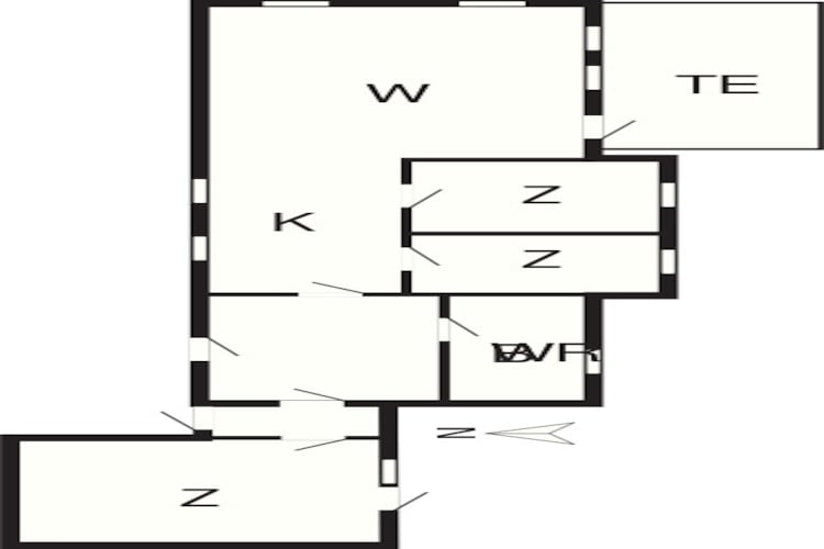 6 person holiday home in Vesløs-By Traum-Floor plan