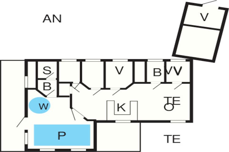 Zeezijde retraite met zwembad -- By Traum Ferienwohnungen-Plattegrond