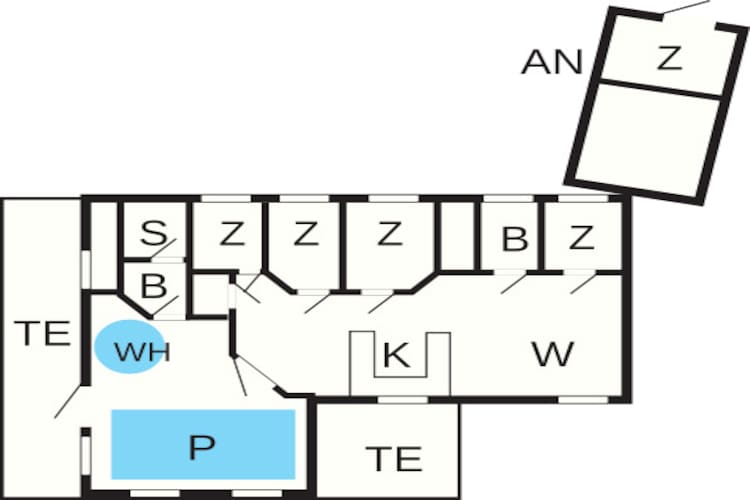 Zeezijde retraite met zwembad -- By Traum Ferienwohnungen-Plattegrond