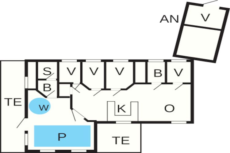 Zeezijde retraite met zwembad -- By Traum Ferienwohnungen-Plattegrond