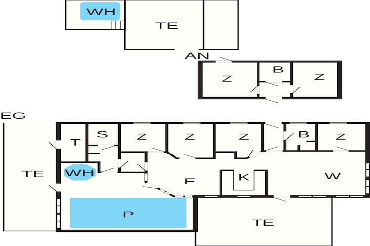 Zeezijde retraite met zwembad -- By Traum Ferienwohnungen-Plattegrond