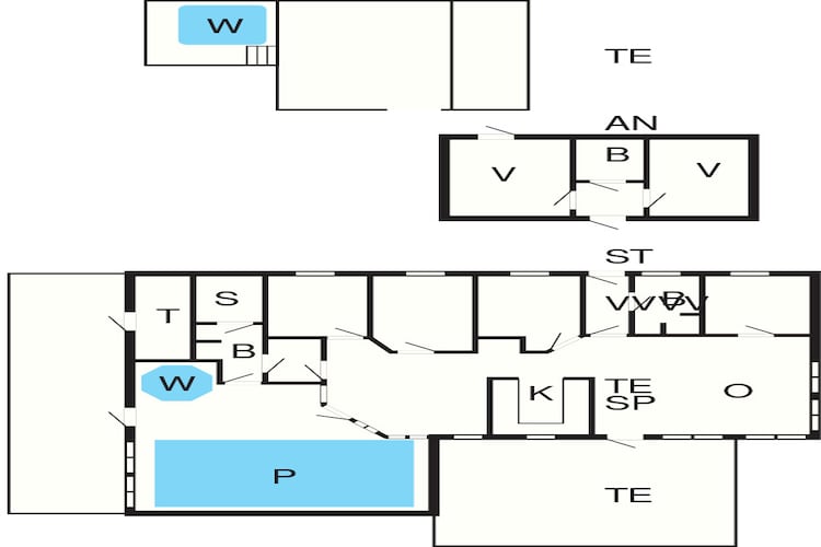 Zeezijde retraite met zwembad -- By Traum Ferienwohnungen - Plattegrond