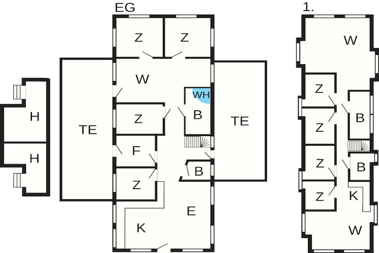Ruim zomerhuis met sauna - Plattegrond