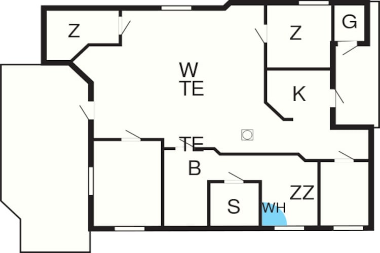 7 person holiday home in Hemmet-By Traum-Floor plan