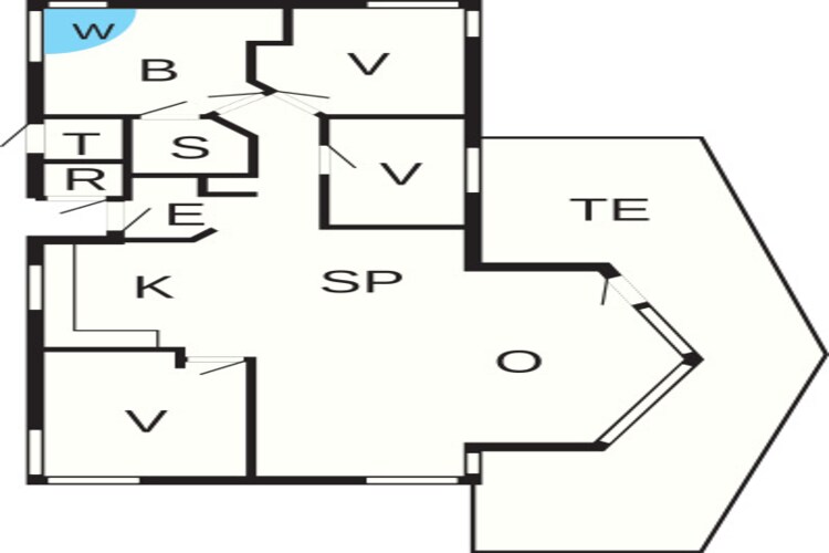 J109 SW - Plattegrond