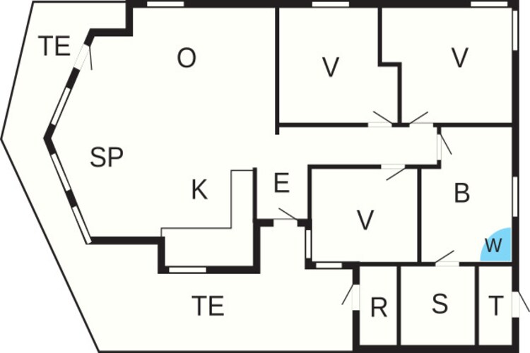 J91 SW - Plattegrond