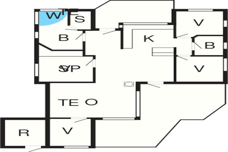 Maison de vacances pour 9 a Hjørring-Plan d'étage